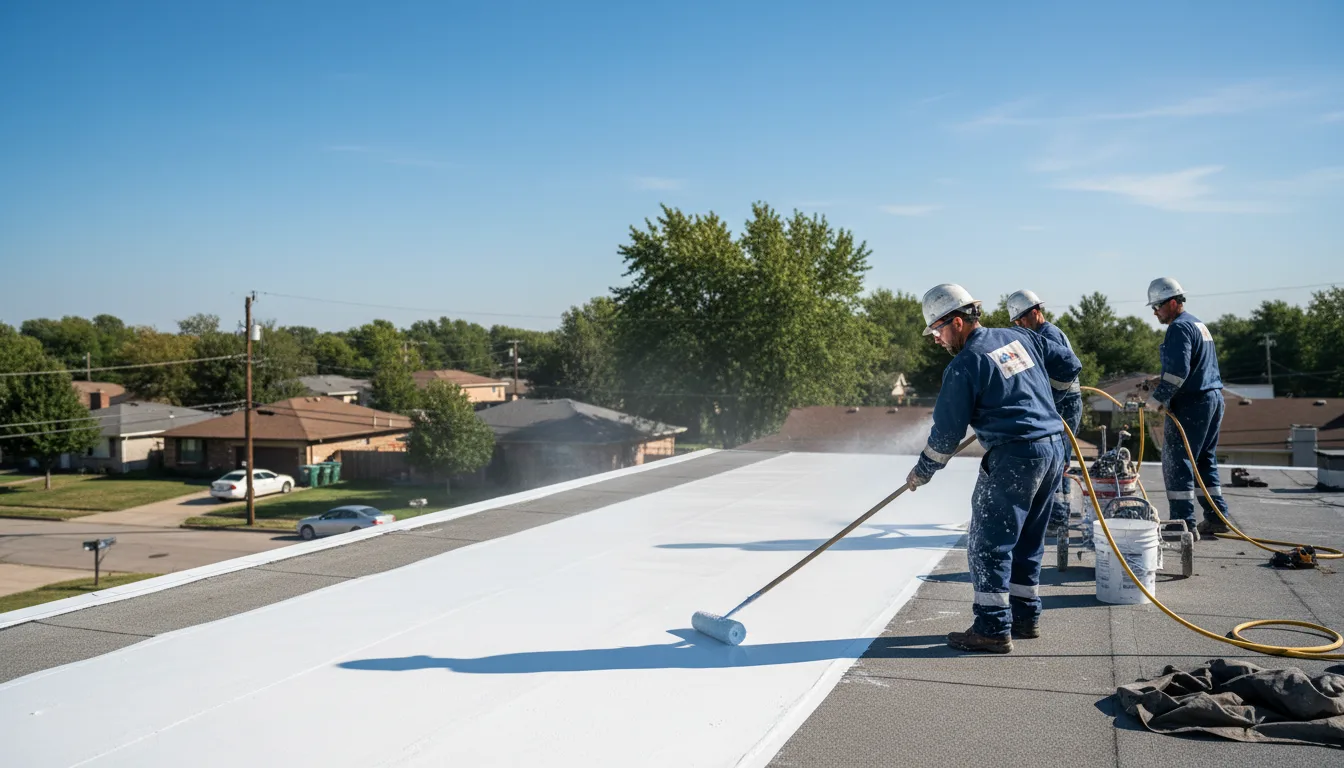 Commercial roof coating in Freeland, PA near me